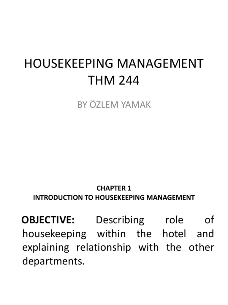 Housekeeping Control | PDF | Vacuum Cleaner | Ph