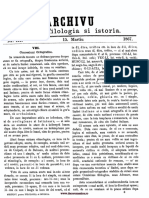 Archivu Pentru Filologia Şi Istoria, Nr. 03, 15 Martie 1867