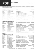 Download Saxophone Requirements Grades 1-81 by jessgrass SN39614368 doc pdf