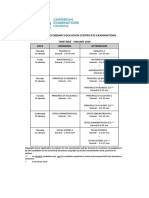 Timetable CSEC Jan 2019 Final - 29 May 2018 PDF