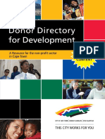 City of Cape Town Donor Directory 07 PDF