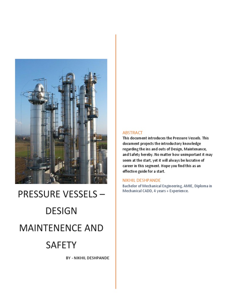 Pressure Vessels | PDF | Valve | Pipe (Fluid Conveyance)