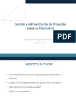 Aspectos Financieros Proyectos-2018