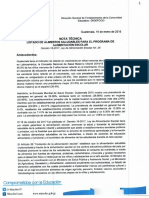 Nota Técnica Listado de Alimentos Saludables Para El Programa de Aliment..