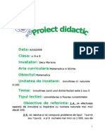 Proiectdidactic Inmultireacu2 3 Consolidare