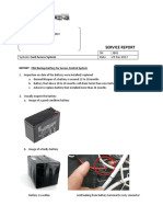 Report on the 7AH Backup Battery for Access Control System