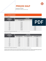 Tabela de Precos Galp 1 Janeiro 2019