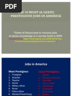 Download The 10 Most and Least Prestigious Jobs in America by Parlindungan Pardede SN39616811 doc pdf
