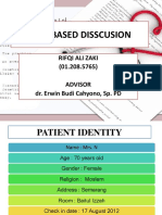 Case Based Disscusion: Rifqi Ali Zaki (01.208.5765) Advisor Dr. Erwin Budi Cahyono, Sp. PD