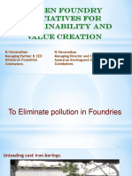 GREEN FOUNDRY INITIATIVES For Sustainability and Value Creation