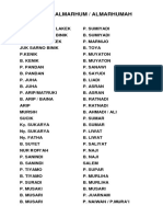 Daftar Almarhum