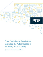 Exploiting The Authentication inMS-RDP (CVE-2018-0886)