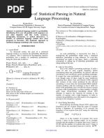 Analysis of Statistical Parsing in Natural Language Processing