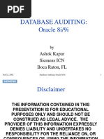 Database Auditing