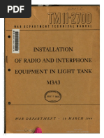 TM 11-2700 Installation of Radio and Interphone Equipment On Light Tank M3A3 1944