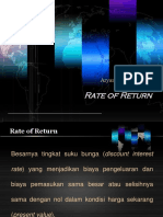 12 - Rate of Return