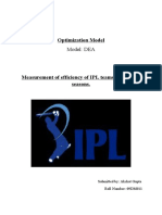 Optimization Model IPL using DEA