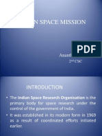 Indian Space Mission: Ananth.H.sankar