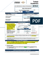 Ingles I - f2 Trabajo Académico - Nacional - Fta 2018 2 m1 Seccion 2