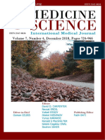 Medicine Science I International Medical Journal E - Journal of Volume 7, Issue 4