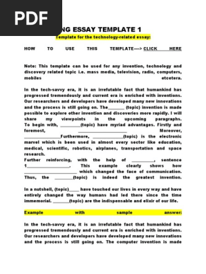 Essay Template