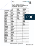 Vocab List For Effective Writing PDF