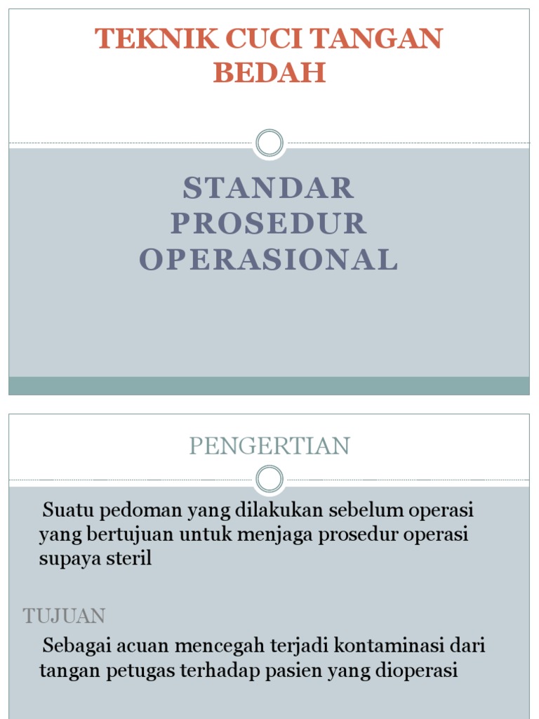 Cuci Tangan Bedah Pdf