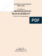 Compensation Management ExamNotes