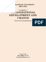 Organizational Development and Change ExamNotes