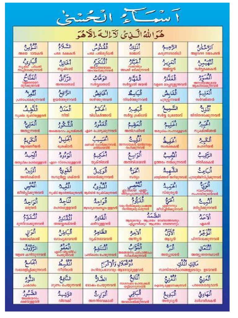 Asmaul Husna Pdf