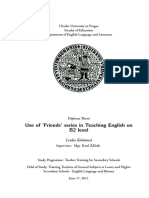Use of Friends' Series in Teaching English On B2 Level: Lenka Kohútová
