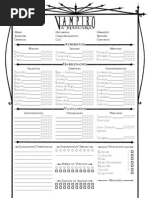 Vampiro - A Mascara - Planilha Completa