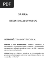 5ª Aula Constitucional