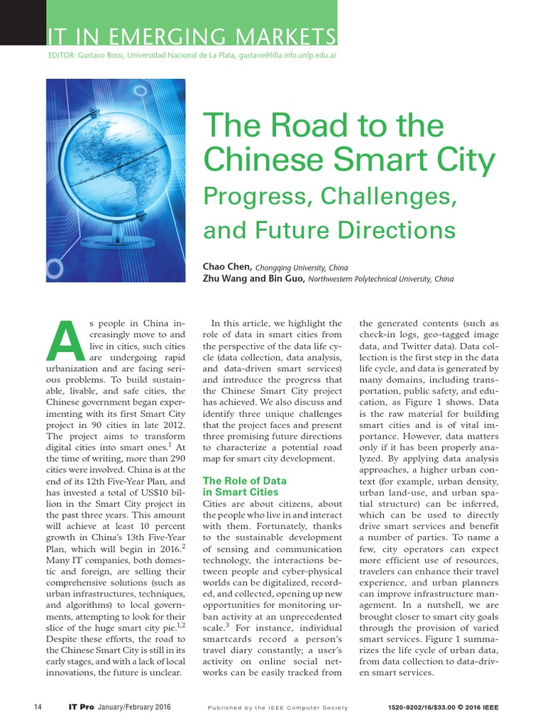 The Road To The Chinese Smart City | PDF | Internet Of Things | Internet