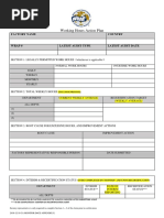 Working Hours Action Plan Form