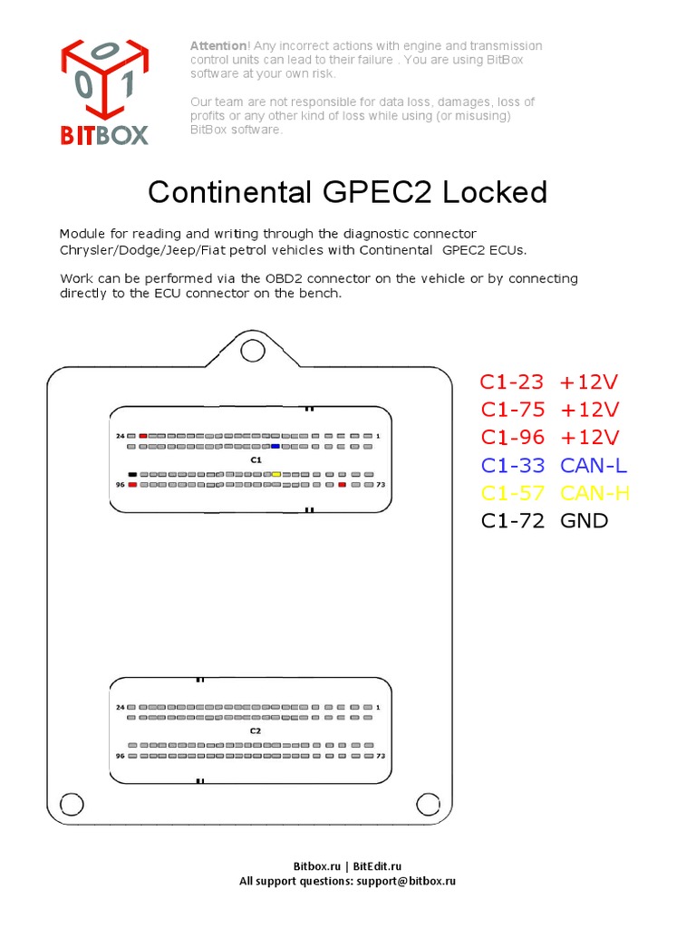 GPEC2 Unlocking Guide with BitBox | PDF | Car | Chrysler