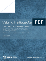 Valuing Heritage Assets