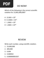 Lesson 8 - Part 2: Scientific Notation