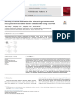 Colloids and Surfaces A: Jiayi Yang, Xuegang Luo, Tingsong Yan, Xiaoyan Lin