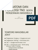 Anatomi Dan Fisiologi TMJ Serta Pergerakan Mandibula