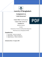 World University of Bangladesh: Assignment On