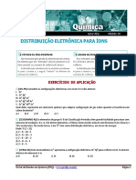 Distribuição Eletrônica de Íons