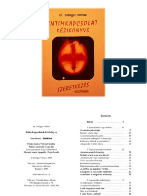 DR Szilagyi Vilmos Intimkapcsolat Kezikonyve PDF | PDF