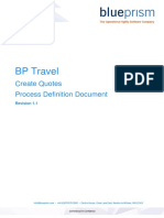 2.BP Travel - Create Quotes - Process Definition Document (PDD) (1)