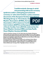 Consensus Antithrombotic Therapy in AF in Patients With Acute Coronary Syndrome and Undergoing Percutaneous Coronary or Valve Interventions