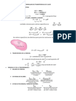 Formulario de Transferencias de Calor