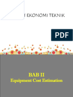 Equipment Cost Estimation