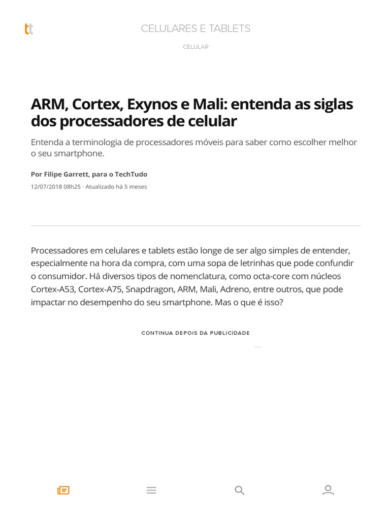 ARM, Cortex, Exynos e Mali Entenda As Siglas Dos Processadores de