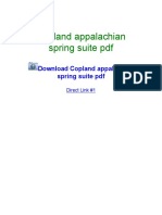 Copland Appalachian Spring Suite PDF