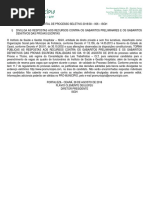 Gabarito Assessor de Direção - Processos Seletivos Isgh 2018